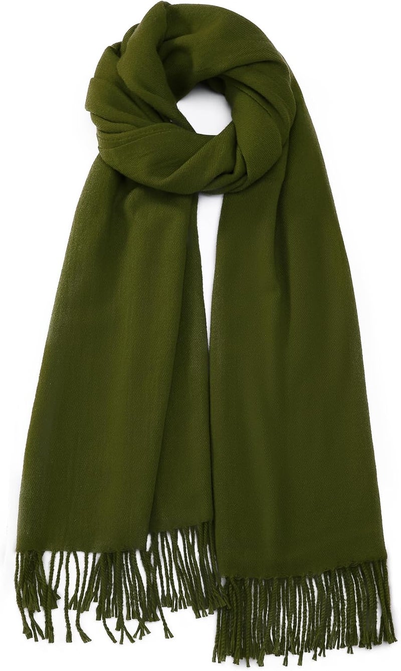 Ymomode Store Scarfs for Women Pashmina Shawls and Wraps for Evening Dress Bridesmaid Wedding Bridal Winter Warm Long Large Scarves - Image 1